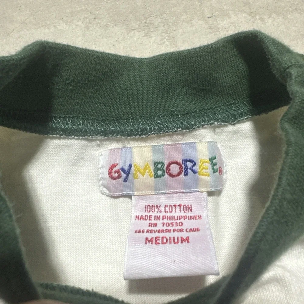 Vintage Gymboree Team Player Touch Down Long Sleeve Shirt SZ Medium Rainbow Tag
